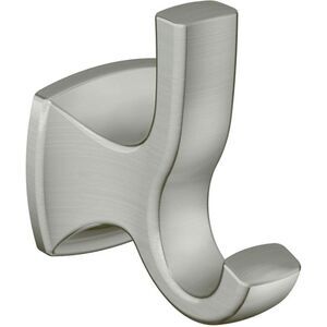 Moen YB5103BN Voss Collection Double Robe Hook, Brushed Nickel